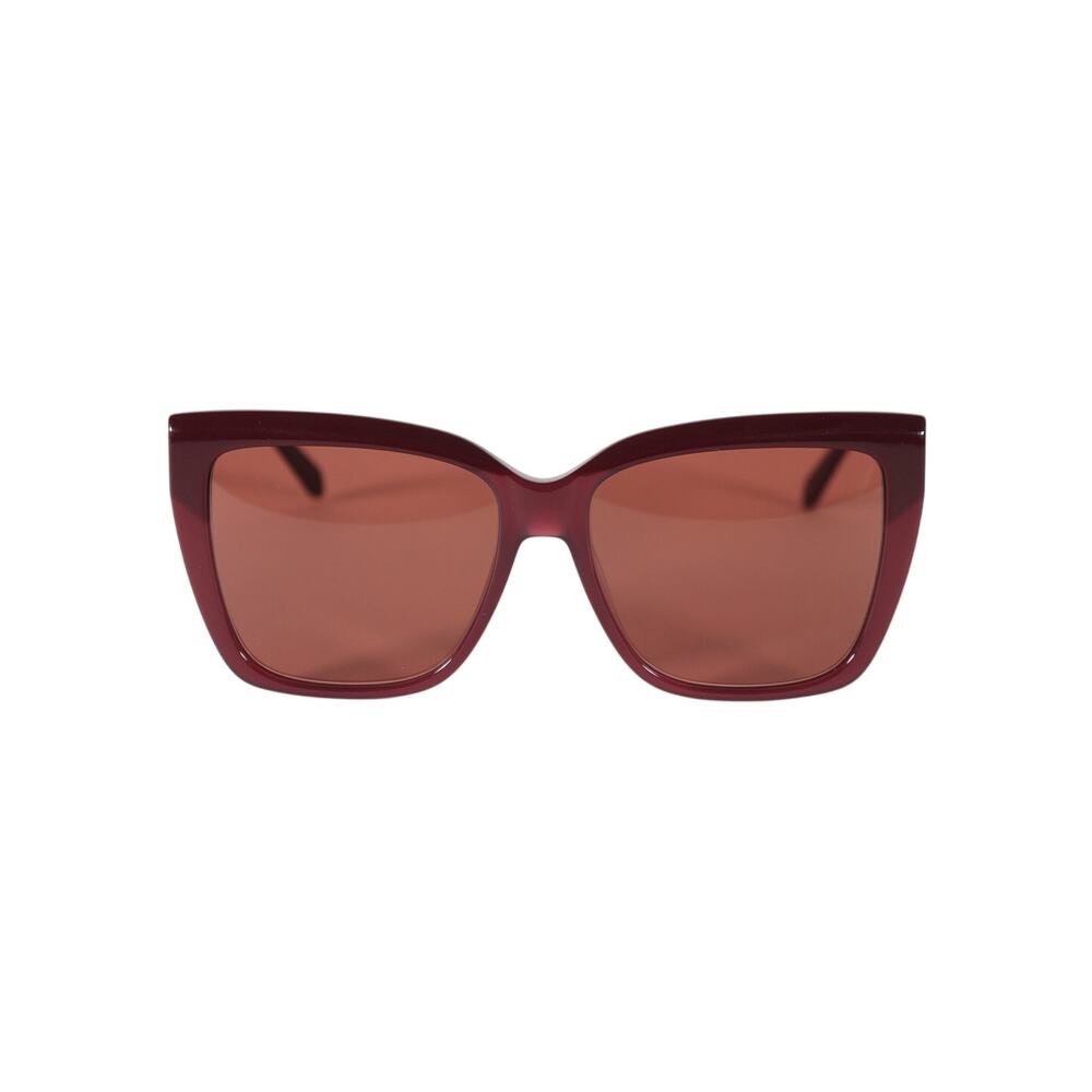 Salvatore Ferragamo Oversized Square Cat Eye Women's Sunglasses- Wine / Red -NWT